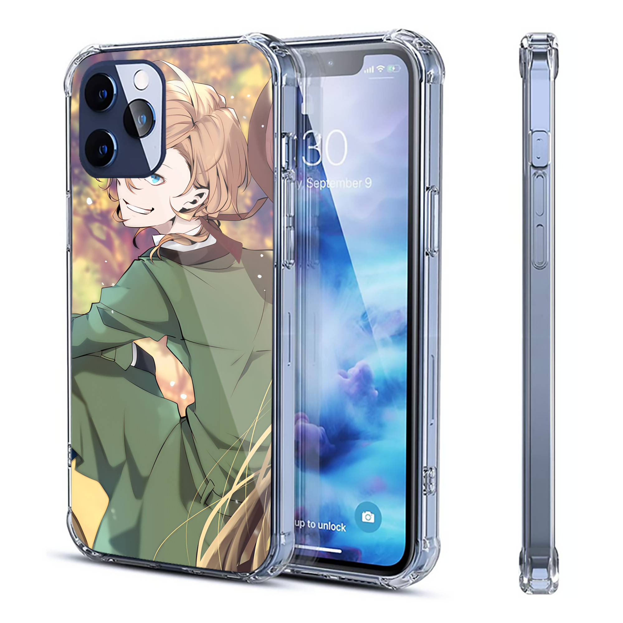 （画像用） 文豪ストレイドッグス Bungo Stray Dogs 【iPhone 12シリーズ対応】透明スマホケース（クリアソフトケース）
